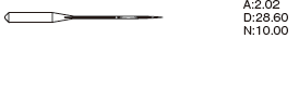 Игла Organ Needles DCx27 (Bx27 / MY 1023) № 90/14